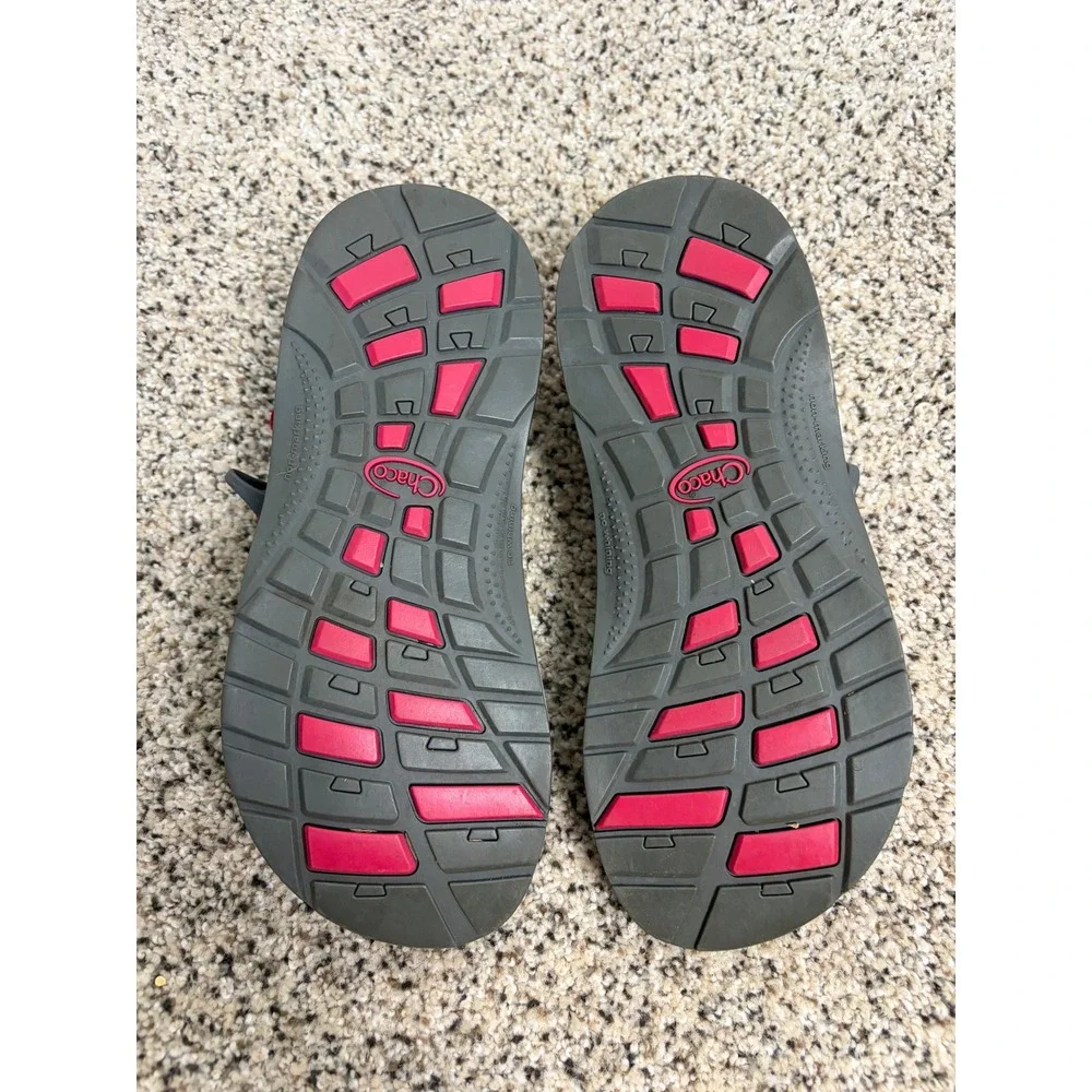 Chaco Sandals Kids Size 6 Z/1 Ecotread Adjustable Straps Pink Grey